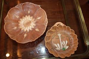 lot 205 image: Vintage Floral Decorative Bowl and Seattle Worlds Fair Souvenir Plate