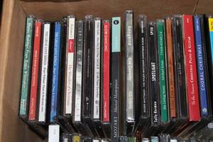 lot 215 image: Large Lot of Assorted CDs and Cassette Tapes