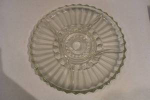 lot 280 image: Lot of Glass Serving Bowls, Platter, Measuring Cup, and Burnco Serving Set