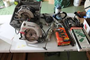 lot A-316 image: Lot of Various Power Tools and Garden Equipment