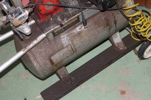 lot 332 image: Vintage Industrial Air Compressor