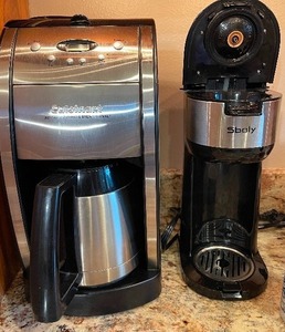 lot 49 image: Coffee Time LOT Cuisinart 12-Cup Coffee Maker, Sboly One Cup, 18 Coffee Cups, Filters