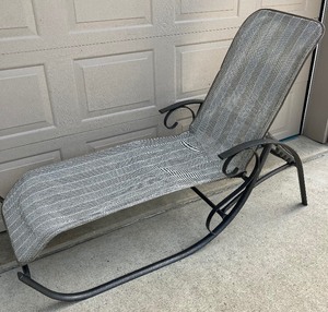 lot 64 image: Patio Chaise Lounger