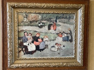 lot 81 image: Pablo Picasso Art Print in Antique Frame