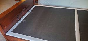 lot 9 image: Structures S755- Adjustable Queen Size Frame with Head and Footboard