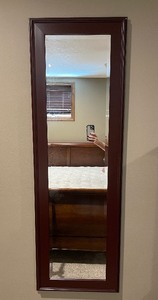 lot 142 image: Full Length Beveled Wall Mirror