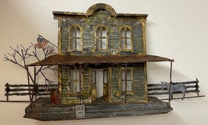 lot 182 image: Copper and Tin 3-D Dimensional Wall Art Saloon Western Theme