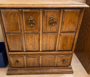 lot 213 image: Vintage Lane Brand Record Cabinet