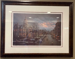 lot 156 image: Jesse Barnes Framed, Signed and Numbered Print Election Day 4522800
