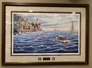 lot 161 image: Split Rock Lighthouse Ken Zylla Signed and Numbered Framed Art