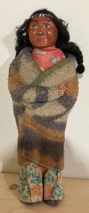 lot 200 image: Vintage Skookum Native American Doll