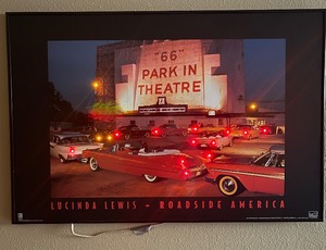 lot 151 image: Light Up Artwork LED Picture 66 Park in Theater by Lucinda Lewis