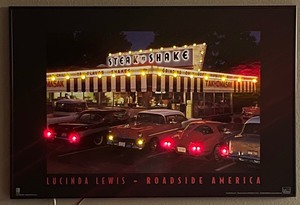 lot 155 image: Steak and Shake LED Lighted Art by Lucinda Lewis