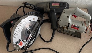 lot 44 image: Power Tools - Craftsman Impact, Skil Circular saw, Skil Jigsaw