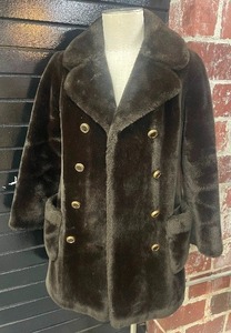 lot 51 image: Vintage Fur Pea Coat Borgana by Fairmoor