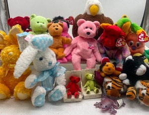 lot 99 image: Lot of Plush TY Beanie Babies Misc Plush, Birthday Bears