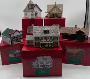 lot 132 image: Hallmark Sarah Plain and Tall Collection of Ornaments Lot of 5 with boxes