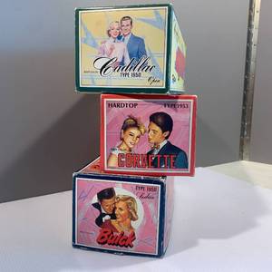 Three 1950s Collector Cars - New in Box