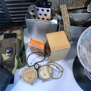 Cast Iron Griddle, Camping Stove, Heater, Packs and caddies, Volt meters
