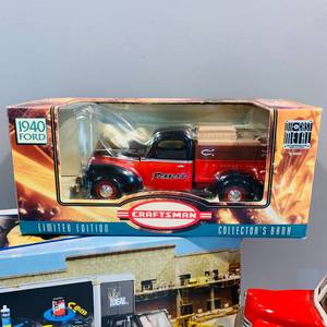 Three Boxed  Branded (Penneys, Ideal and Hardware Hank) Diecast Automobile Banks