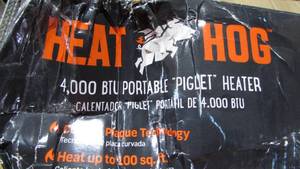 Heat Hog Piglet 4,000 BTU Portable Heater (Item 8)