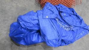 (2) Large Tarps and Snow Fence
