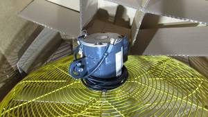 30 Shaefer Circulation Fan OSHA Yellow Guard (Item K)