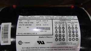 NIB Electric Fan Motor