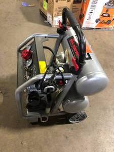 Husky 4.5 Gal. 175 PSI Portable Electric Quiet Air Compressor   Customer Returns See Pictures