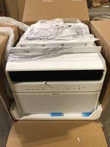 Toshiba 10,000 BTU 115-Volt Smart Wi-Fi Touch Control Window Air Conditioner with Remote in White Customer Returns See Pictures