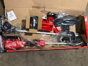 Milwaukee M18 FUEL 18V Lithium-Ion Brushless Cordless String Trimmer with QUIK-LOK Attachment Capability and 8.0 Ah Battery  Customer Returns See Pictures