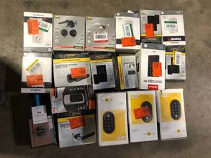 Lot of Assorted Digital Door Locks Various Models and Conditions Customer Returns See Pictures