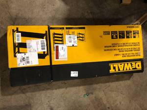 DEWALT 3-Tier Steel Garage Storage Shelving Unit Black (50 in. W x 48 in. H x 18 in. D)   Customer Returns See Pictures