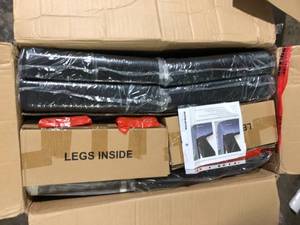 LACOO Black Dining Chairs PU Leather Modern Kitchen chairs with Solid Wood Legs (Set of 4) Customer Returns See Pictures