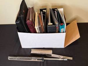 lot 266 image: Assorted Office Binders and Clipboards in Box