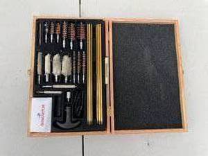 lot 14 image: Winchester Firearm Cleaning Kit in Wooden Case
