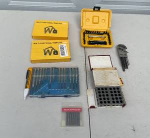 lot 55 image: Assorted Hand Tools Lot Allen Wrenches, Template Tools, Chapman Kit, and More