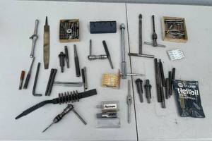 lot 124 image: Assorted Machinist Taps, Dies, Reamers, and Thread Repair Tools