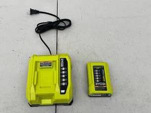 lot 192 image: Ryobi 40V Lithium Battery Charger and Battery