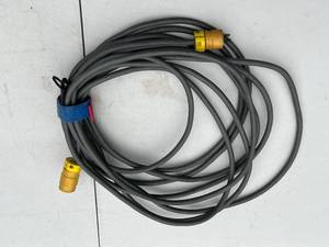 lot 299 image: Heavy-Duty Industrial Extension Cord with Twist Lock Plugs