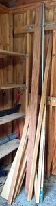 lot 303 image: Assorted Wood Planks and Metal Pole