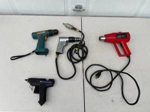lot 138 image: Lot of 4 Assorted Power and Pneumatic Tools