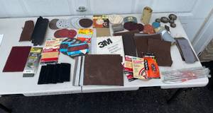 lot 151 image: Assorted Sandpaper and Abrasives Lot