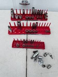 lot 159 image: Hansen Socket Trays with Assorted Sockets