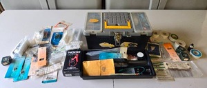 lot 83 image: Electronics Components and Supplies Lot in Tool Box