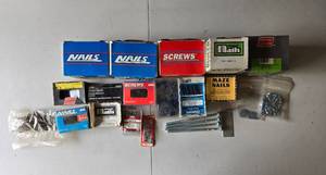 lot 106 image: Assorted Screws, Nails, and Fasteners Lot