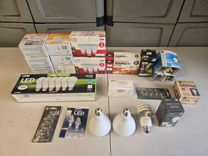 lot 112 image: Assorted Light Bulbs and LED Lamps Lot