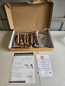 lot 119 image: Tuscany Jensen Double Handle Roman Tub Faucet with Hand Held Sprayer