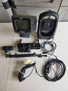 lot 177 image: Humminbird 400TX Fish Finder with Mounting Hardware and Cables