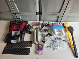 lot 184 image: Lot of Assorted Tools, Hardware, and Marine Accessories
